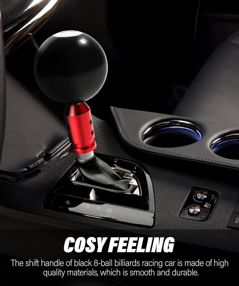 SUJADE YAKEFLY Universal Gear Shift Knob Adapter,Aluminum Alloy Automatic Shifter Adapter Car Adapter,Shifter Boot Retainer Stick Connector for Non-Threaded Manual M12x1.25 (Red), 299PDTPJ001 - Image 5